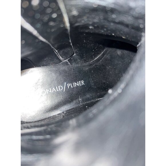 Donald J Pliner Jae Wedge Ankle Bootie Womens 6 Gray Almond Toe Bohemian Hippie - Picture 7 of 9